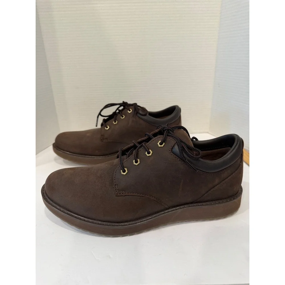 L.L. Bean NWOT Men's Brown Leather Lace Up Rugged Casual Oxford Shoes 12M